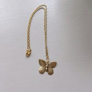 Yoki Gold Plated Moth/Butterfly Fashion Necklace